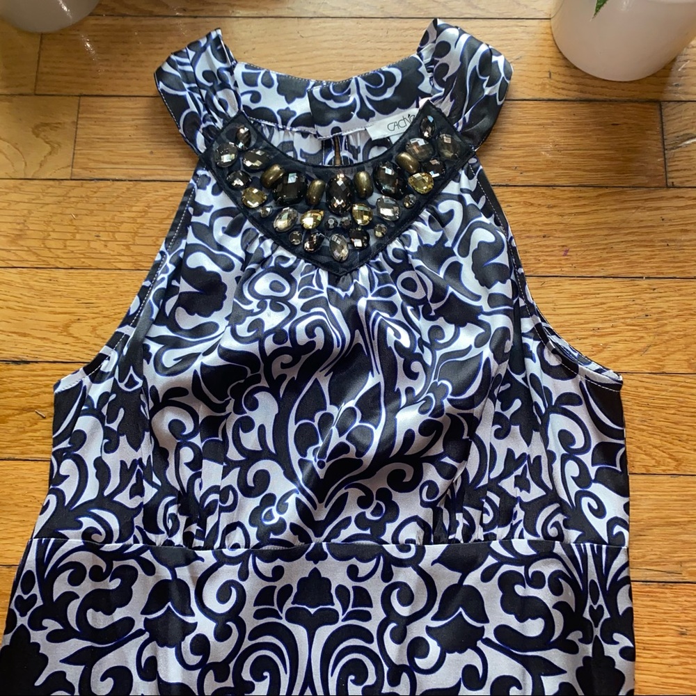 - Cache Sleeveless Top w Beaded Neckline - Picture 12 of 16